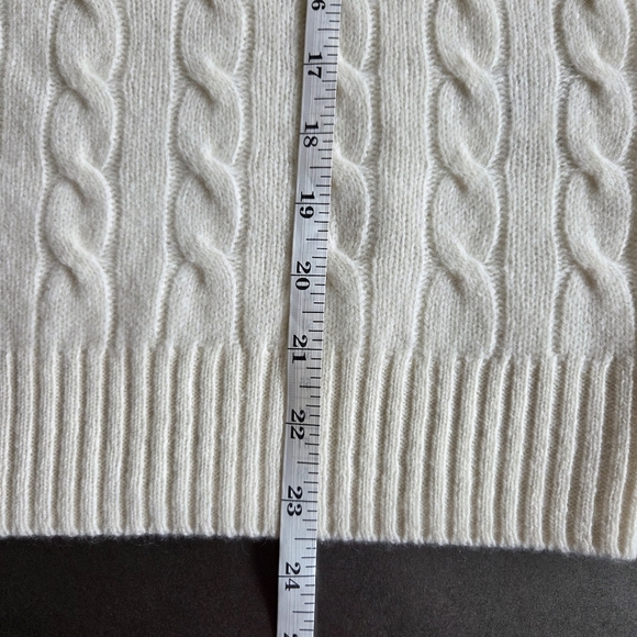 Polo Ralph Lauren Womens Cable Wool Cashmere Crew Neck Sweater Size XL NWT $228 - Picture 9 of 10